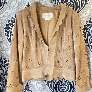 Margaret Godfrey Tan Suede Blazer
